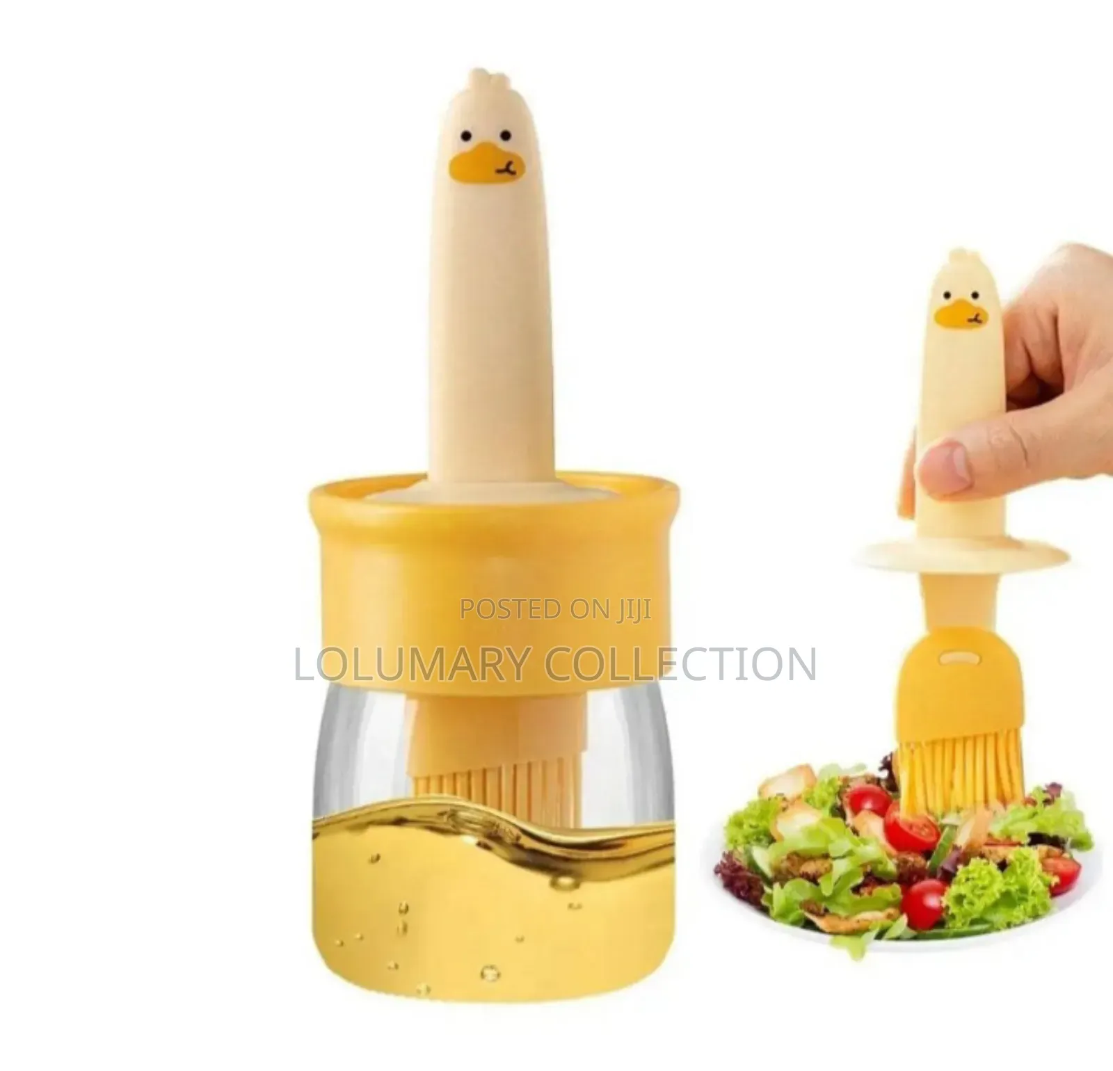 Glass Oil Bottle Dispenser With Brush