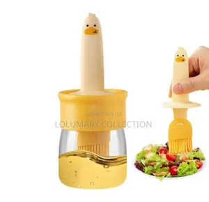 Glass Oil Bottle With Brush