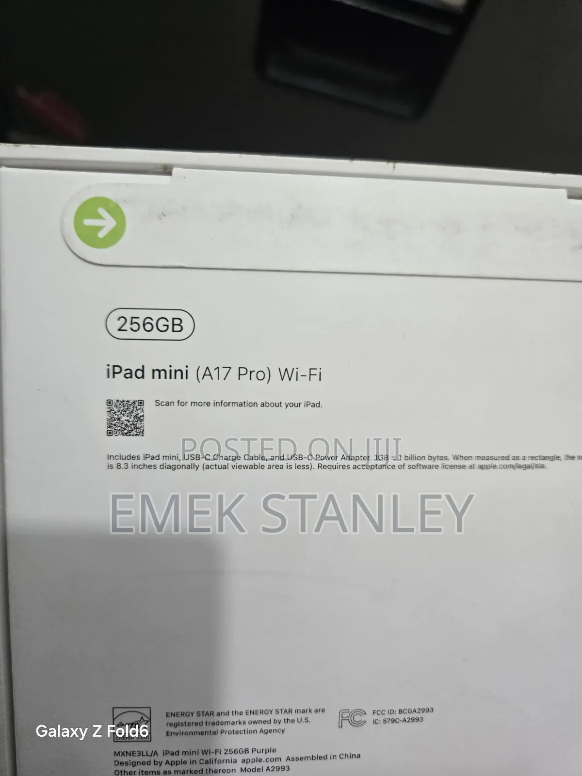 New Apple iPad mini Wi-Fi 256 GB