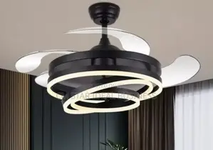 L E D Light Fan Chandelier