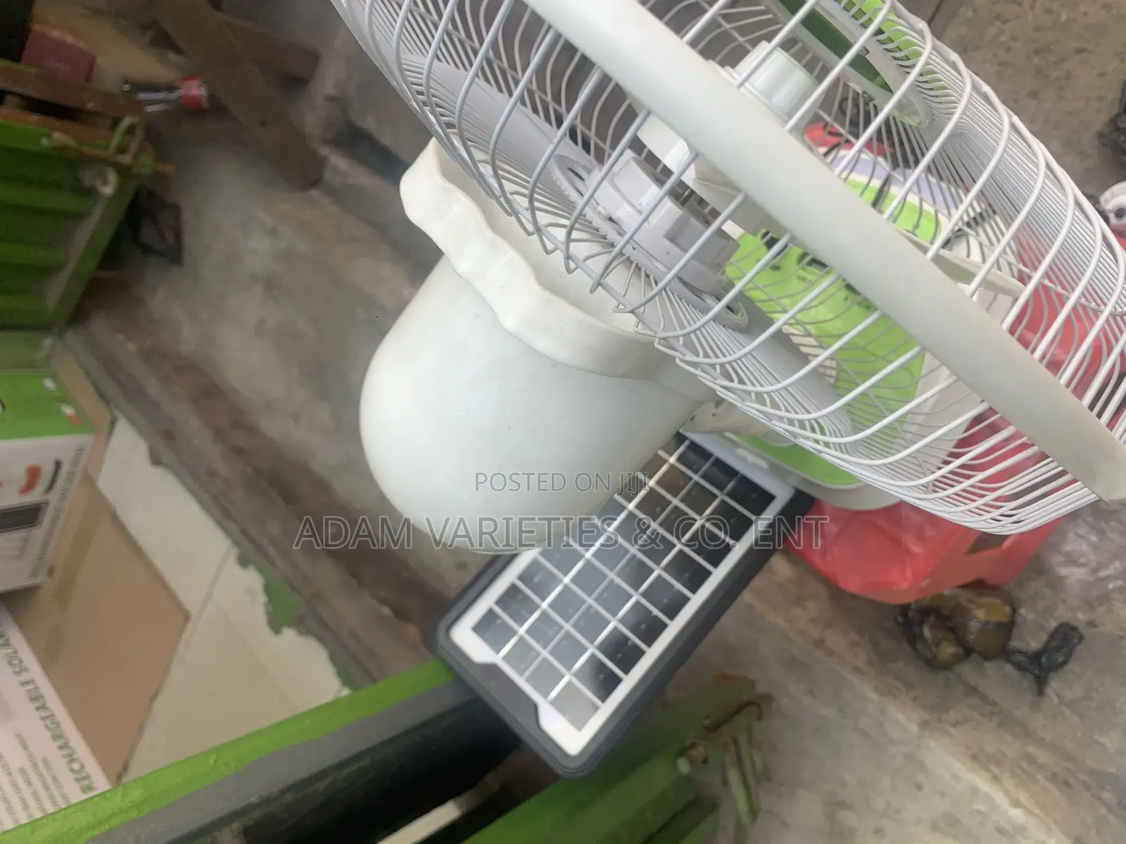 Rechargeable Solar Fan