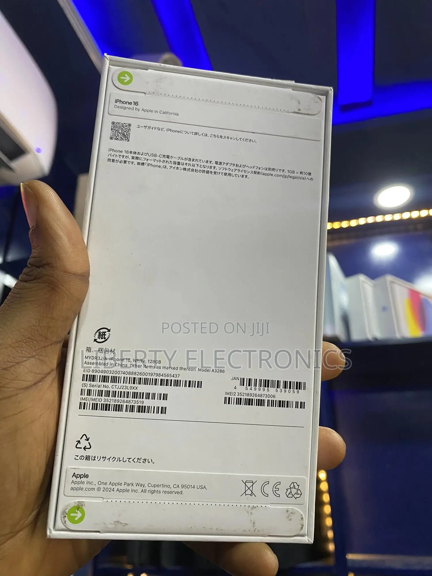 New Apple iPhone 16 128 GB White