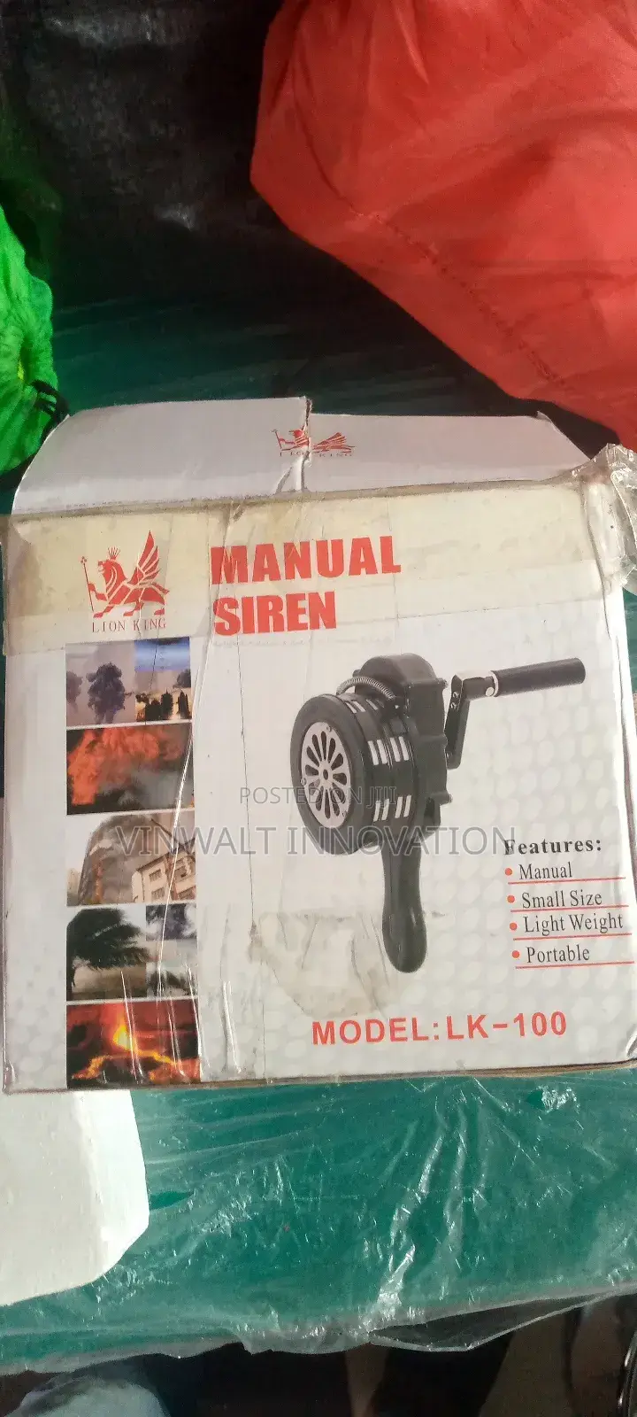 Manual Siren, Hand Held, Small Size