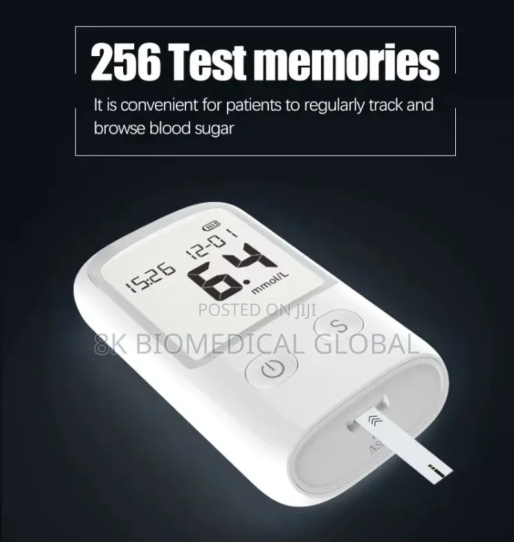 Blood Glucometer LCD Digital Display Blood and Test Strips