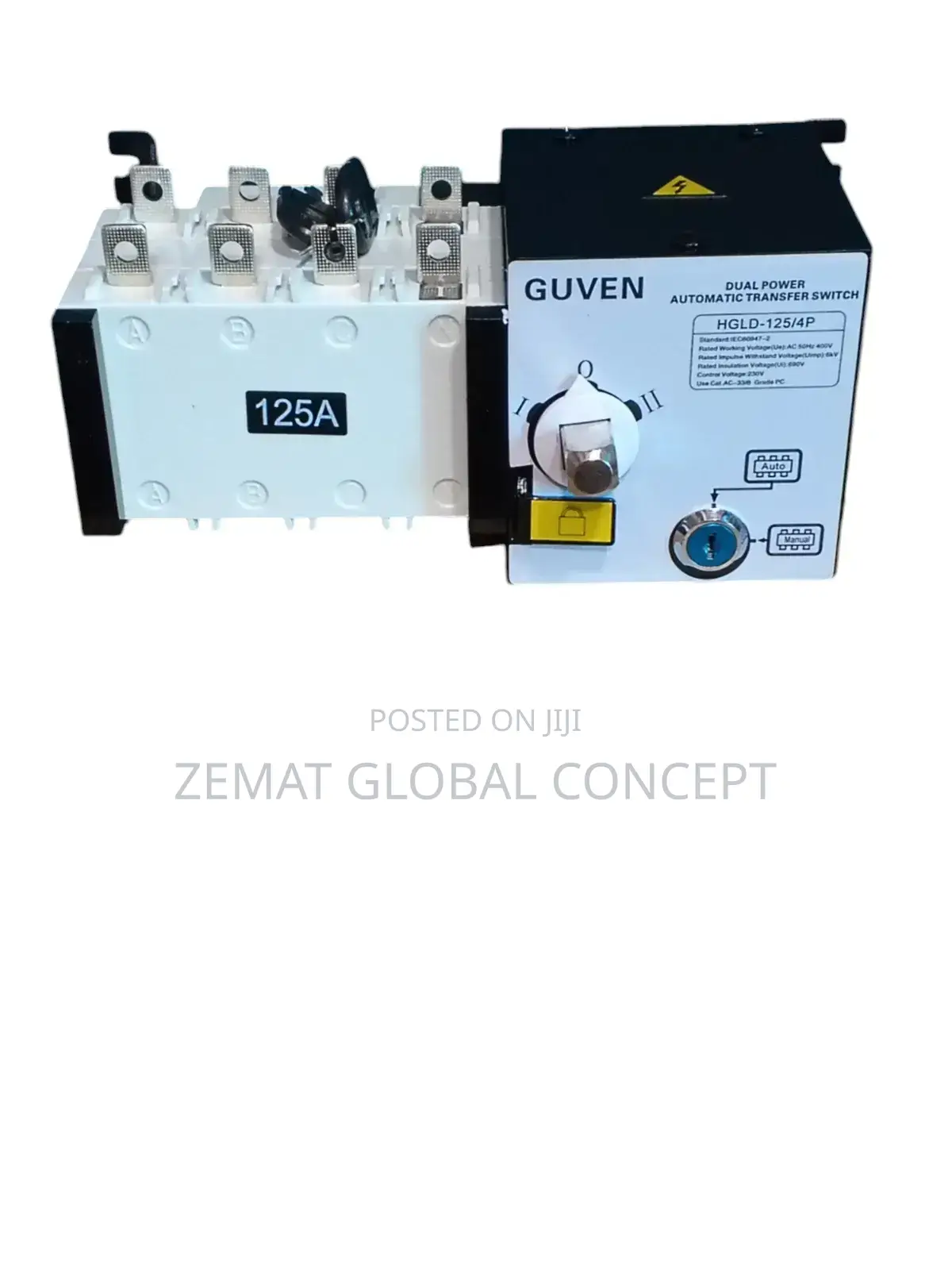 125amps Heavy Duty Automatic Transfer Switch 3phase