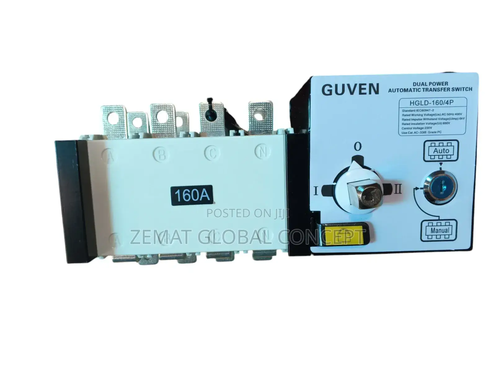 160A Heavy Duty Automatic Transfer Switch 3phase