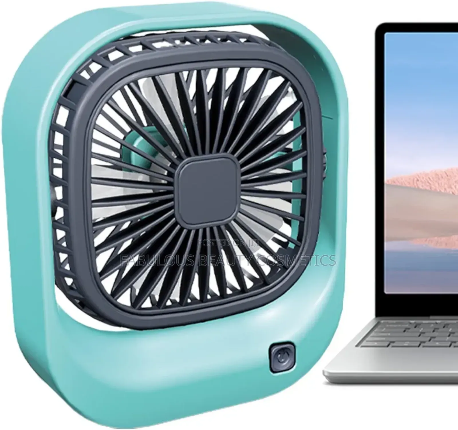 Square Usb Rechargeable Personal Fan for Desk Adjustable Fan