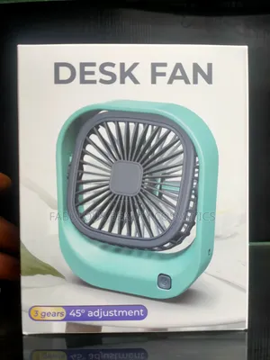 Square Usb Rechargeable Personal Fan for Desk Adjustable Fan