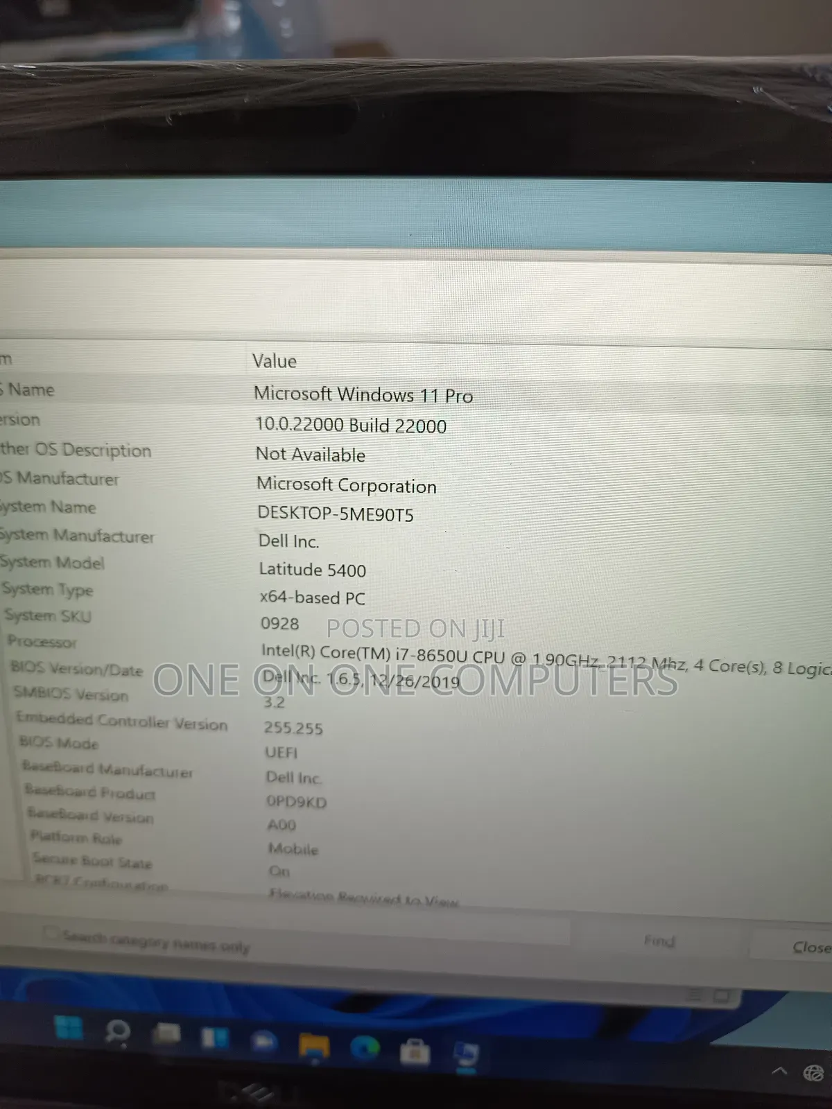 Laptop Dell Latitude 5400 16GB Intel Core I7 SSD 512GB