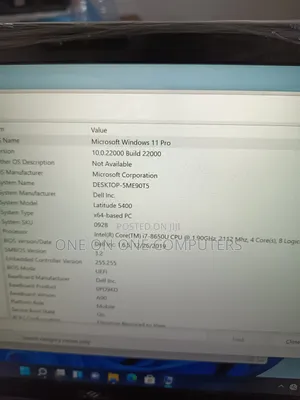 Laptop Dell Latitude 5400 16GB Intel Core I7 SSD 512GB