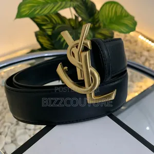 Original Saint Laurent Leather Belts Available in Store