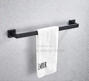 60cm Black Towels Hanger