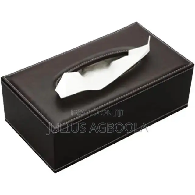 Custom Leather Tissue Box