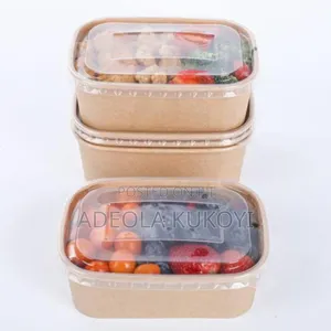750ml Rectangular Kraft Paper Bowl- 300pcs