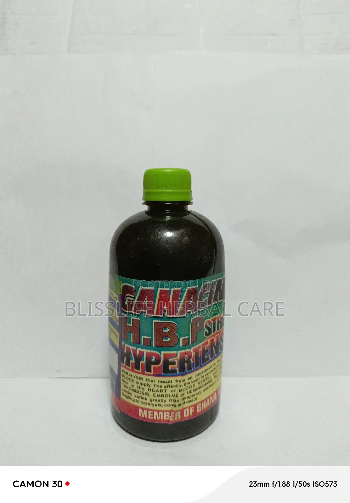 Ghanacin HBP . Hyperten*Sion Solution