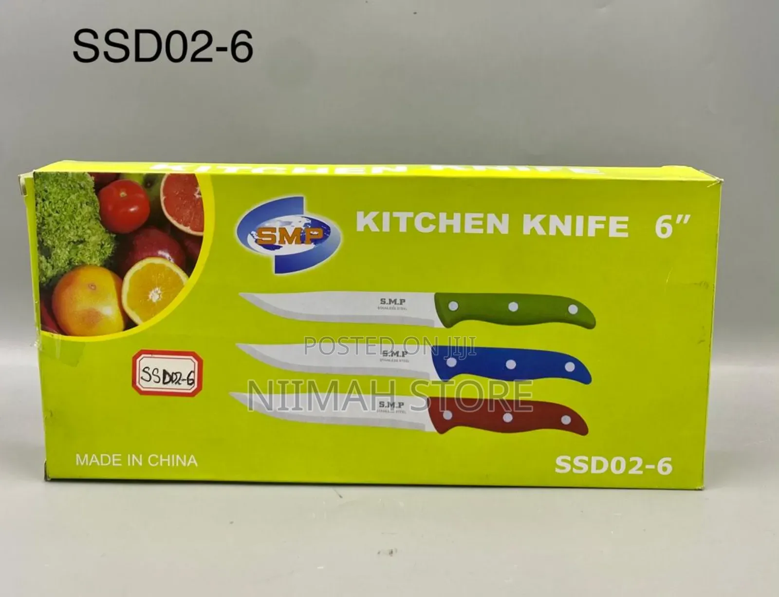 6" Durable Kitchen Knife - 3pcs