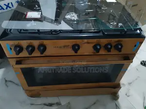 Freshly - Produced Maxi 5 Burner Cooker Wood Finishing