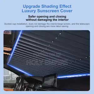 Retractable 46cm Car Sunshade Universal Front Rear Windshiel