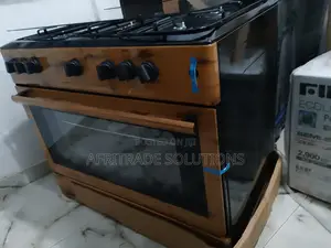 Top - New 5 Burner Gas Cooker Wood Finishing