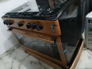 Current Maxi 5 Burner Gas Cooker Wood Finishing