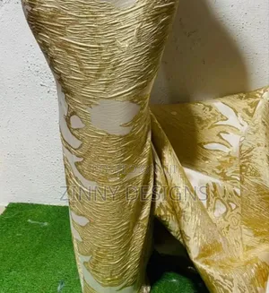 Photo - Gold Damask Fabric