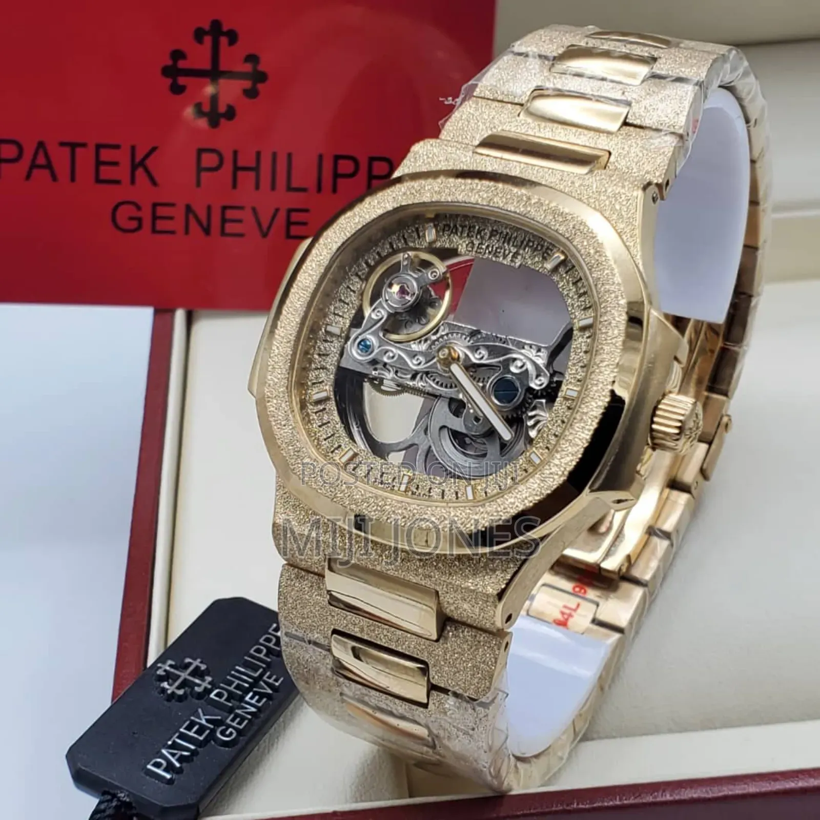 Patek Philippe Frosted Skeleton Dial Watch