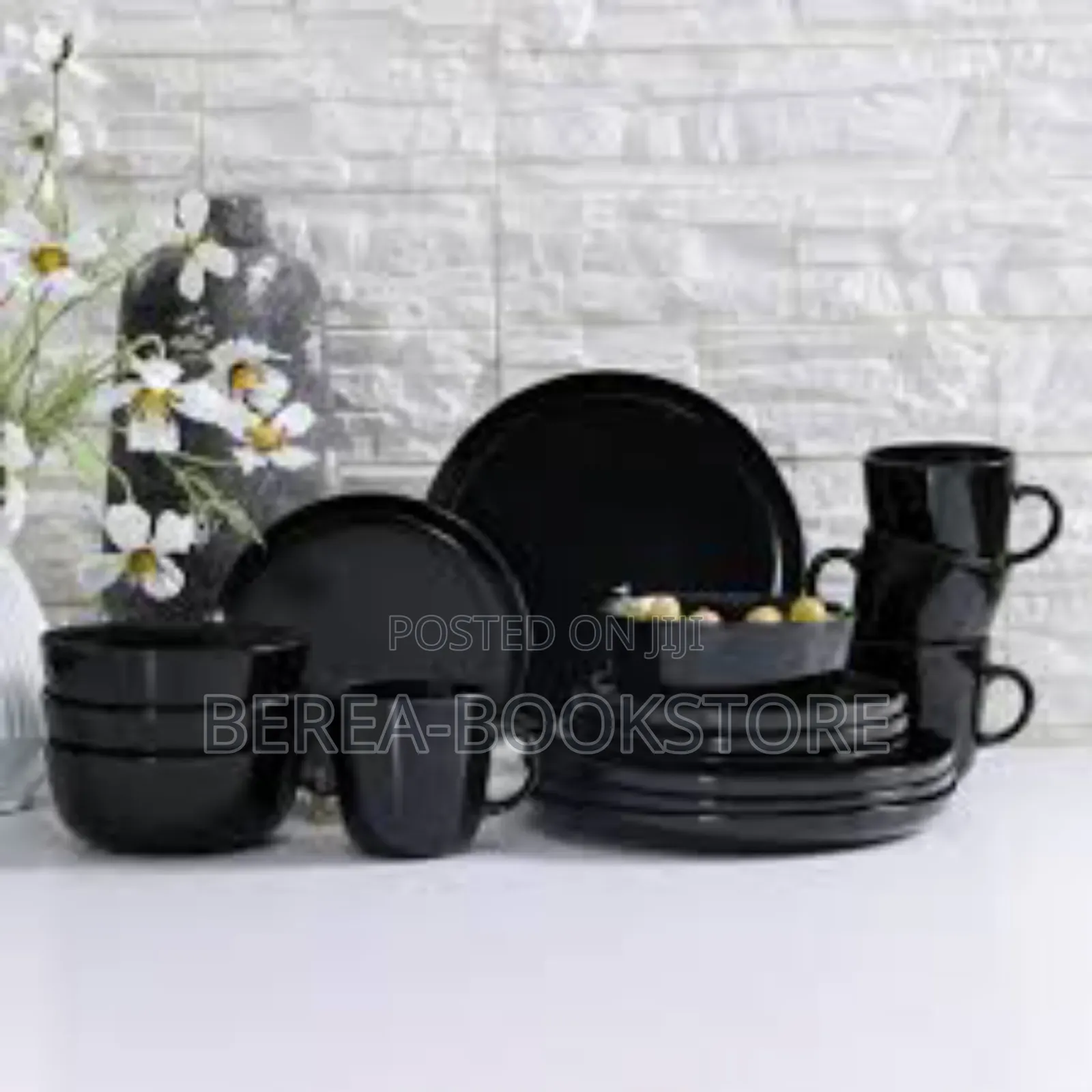 Stoneware Dinner Set and Mugs - 16 PCS