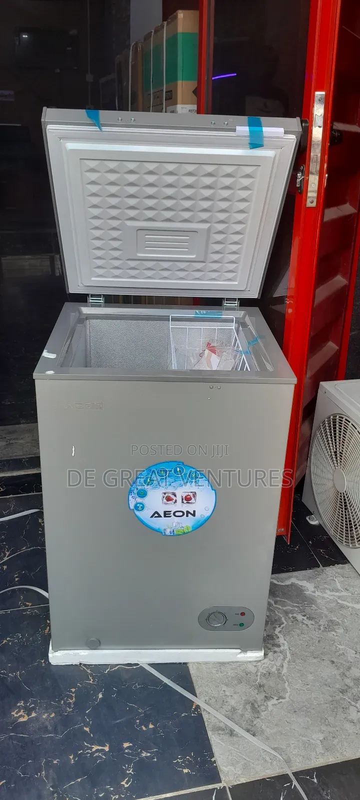 Brand New Aeon 150L Chest Freezer>>External>>Silver Colour>>