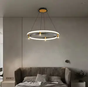 Nordic Ring LED Ceiling Chandelier for Dining Living Room