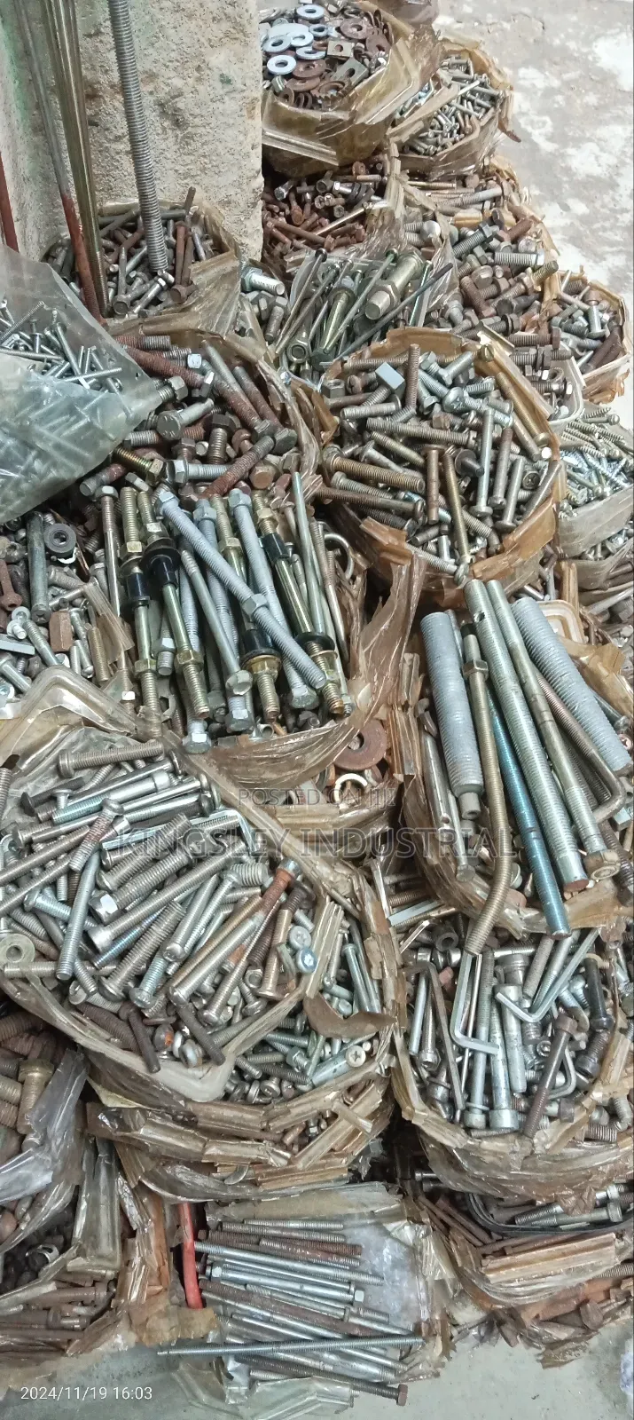Bolt and Nut 16mm by 50mm