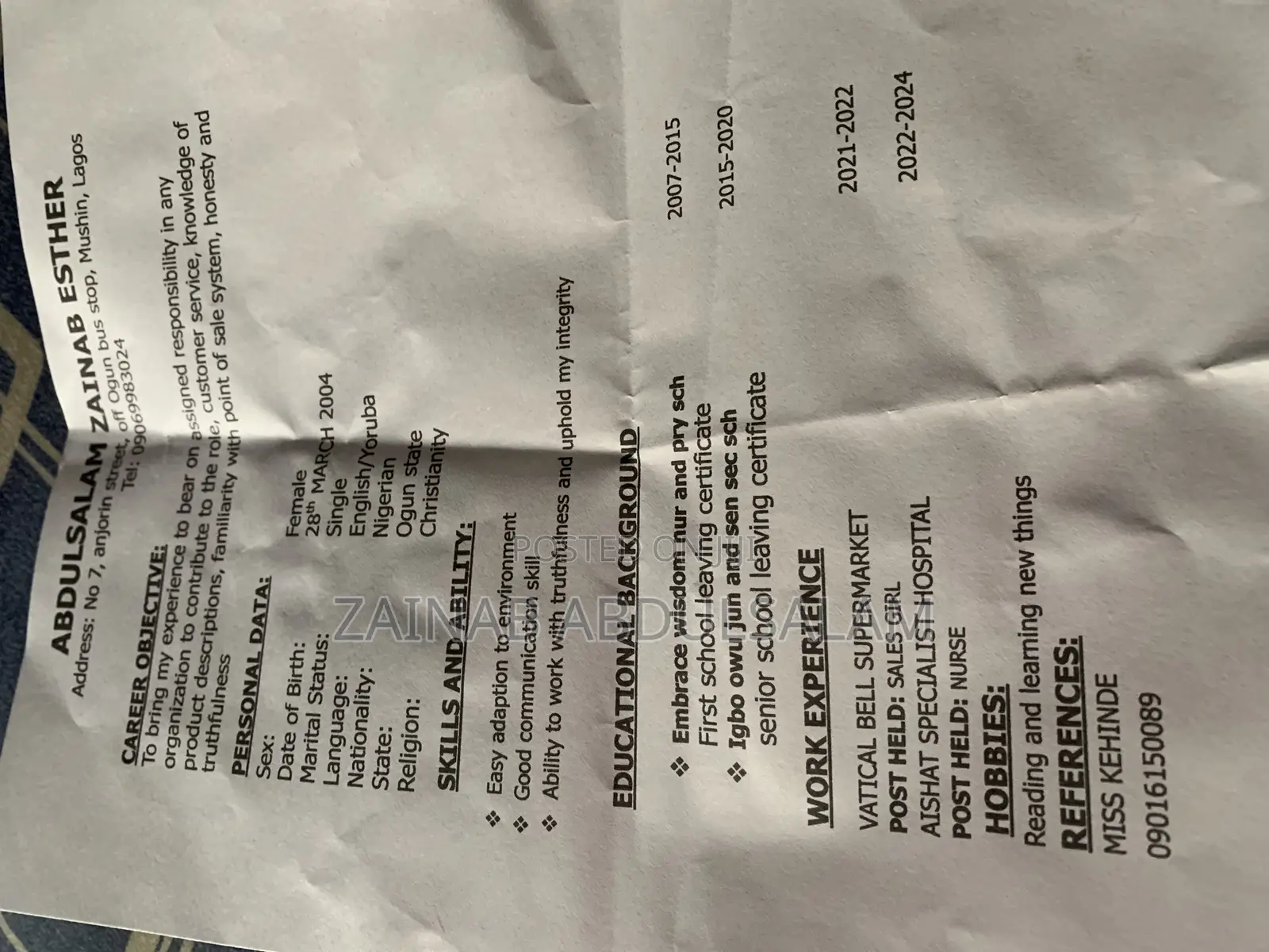 Retails CV