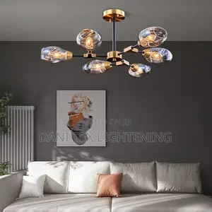 American Luxury Glass Tree Branch Chandelier for Living Room