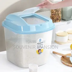 25kg Rice Storage Container With Measuring Spoon