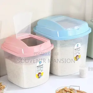 25kg Rice Storage Container With Measuring Spoon