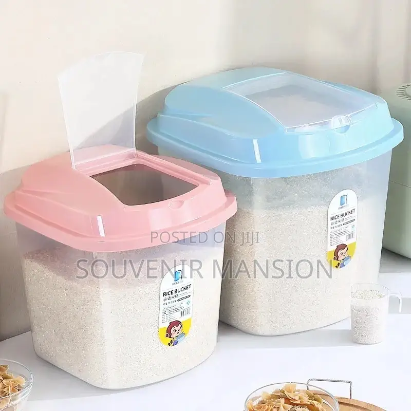 25kg Rice Storage Container With Measuring Spoon