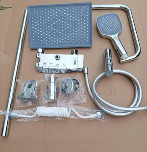 Five Button Chrome Shower Set