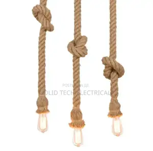 Vintage Hemp Cowboy Drop Rope Light Lampholder