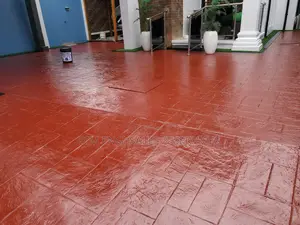 Exposed Concrete Engraved Aggregate Color Cement Titanium