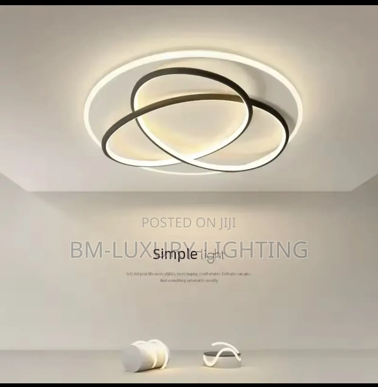 SIMPLE LED Ceiling Flush Chandelier