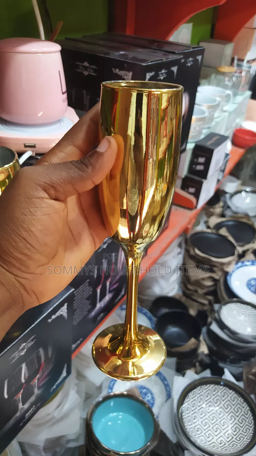 6pcs Gold Champagne Cup