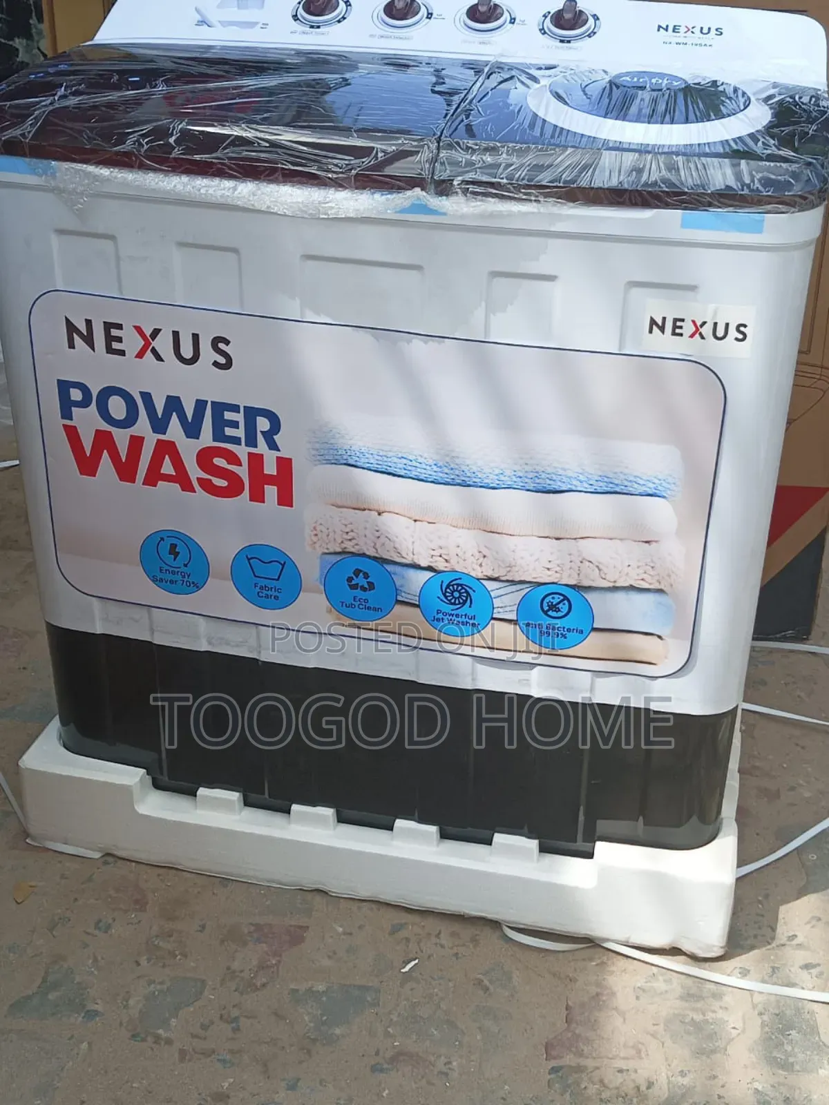 Nexus Washing Machine Top Loader 19kg