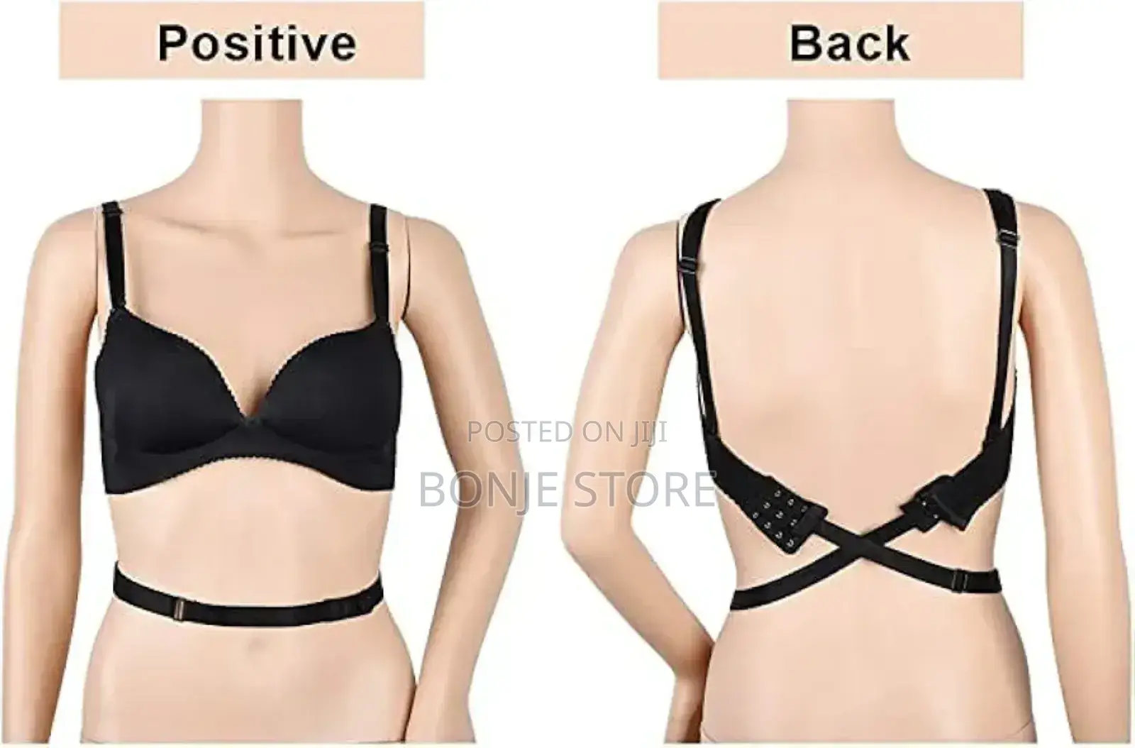 3 PCS Adjustable Low Back Bra Strap - For Comfort and Style