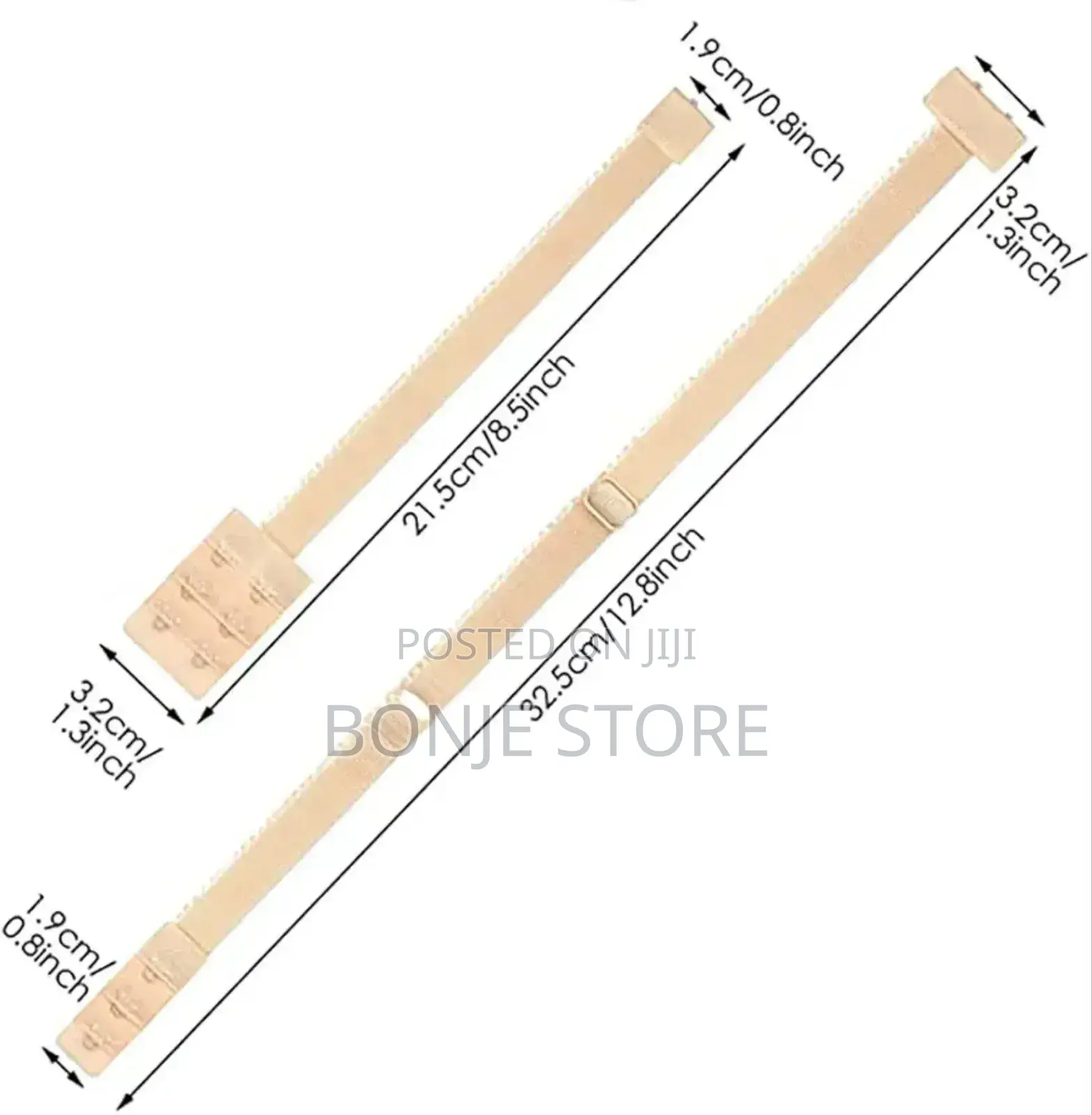 3 PCS Adjustable Low Back Bra Strap - For Comfort and Style