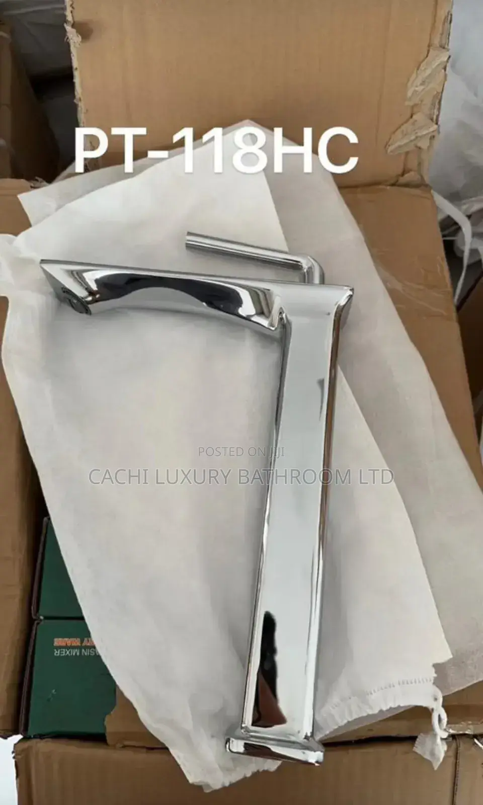 Long Chrome Basin Mixer