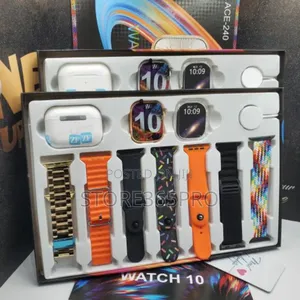 Ace 240 Smart Watch Free Airpod and 7 Straps