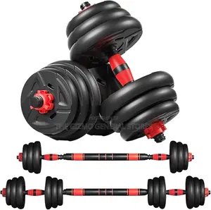 5in1 Multi-Purpose Pair of Adjustable Plastic Dumbbell