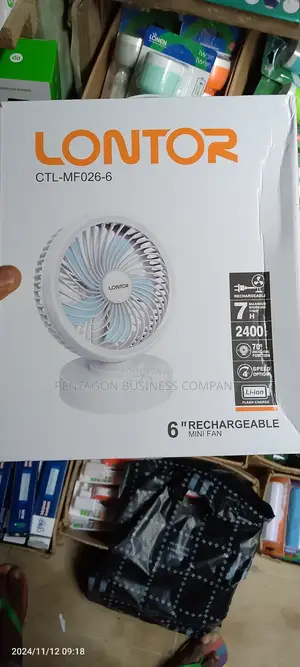 Portable Rotating Rechargeable Fan