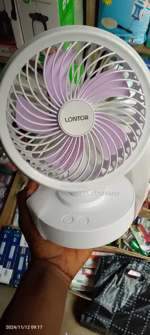 Portable Rotating Rechargeable Fan