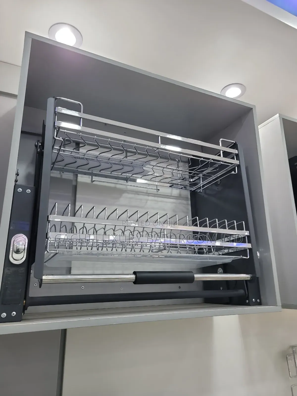 Stainless Pull Down Plate Track