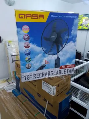 QASA 18"Inch Rechargeable Fan Height Adjustable for Airflow